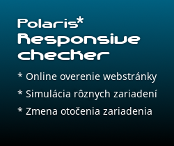 Polaris Responsive web design checker - Online overenie webstránky, simulácia rôznych zariadení, zmena otočenia zariadenia!