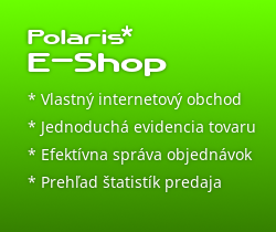 Polaris E-Shop - Vlastný internetový obchod, jednoduchá evidencia tovaru, efektívna správa objednávok!